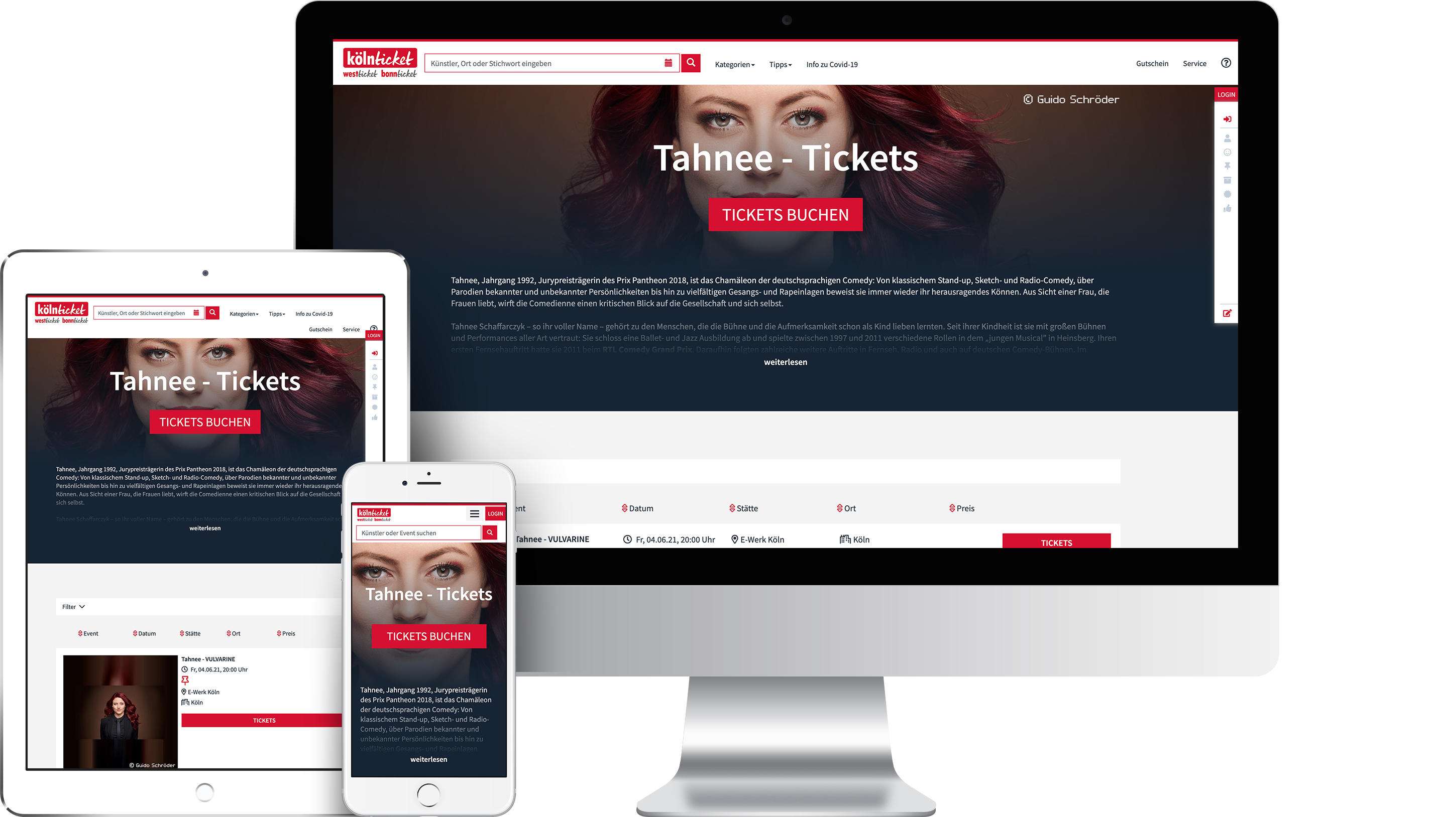 koelnticket.de Beispiel Themenseite